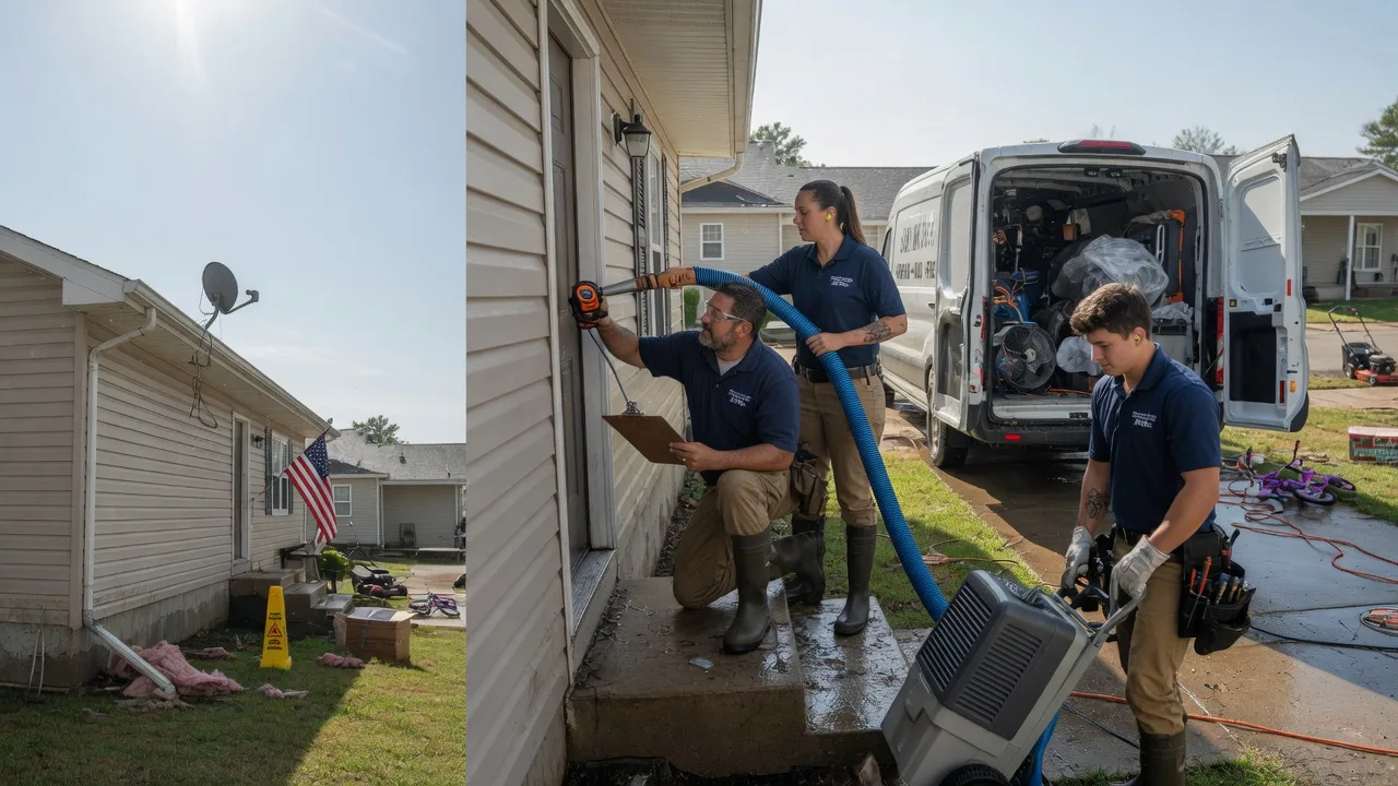 Ceiling Water Damage Restoration in Mooringsport, LA near me